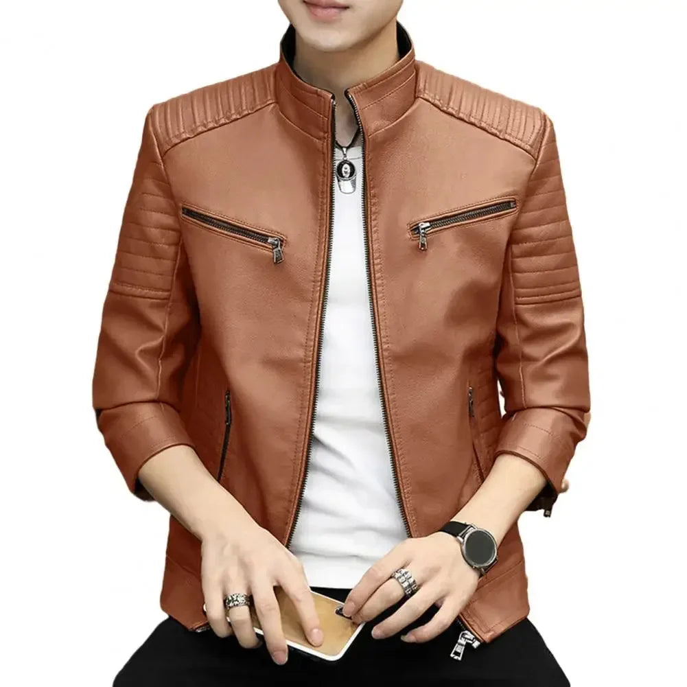 Men’s Leather Suit Jacket